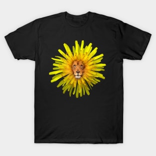 Lion Sun Flower T-Shirt